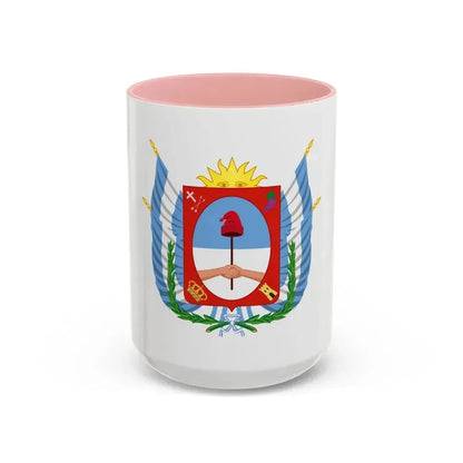 Coat of Arms Catamarca Argentina - Accent Coffee Mug 15oz Pink - Go Mug Yourself
