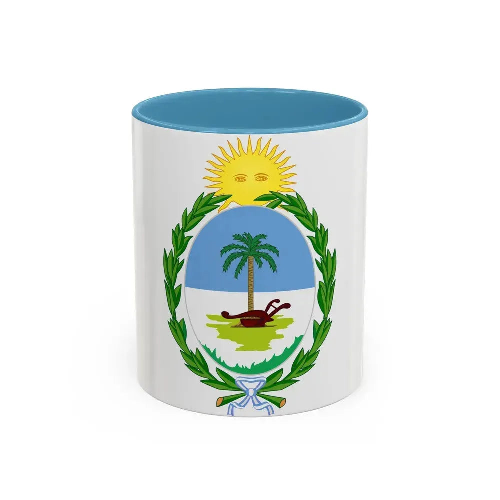 Coat of Arms Chaco Argentina - Accent Coffee Mug 11oz Light Blue - Go Mug Yourself