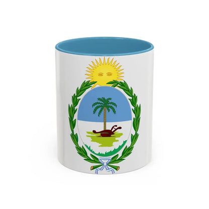 Coat of Arms Chaco Argentina - Accent Coffee Mug 11oz Light Blue - Go Mug Yourself