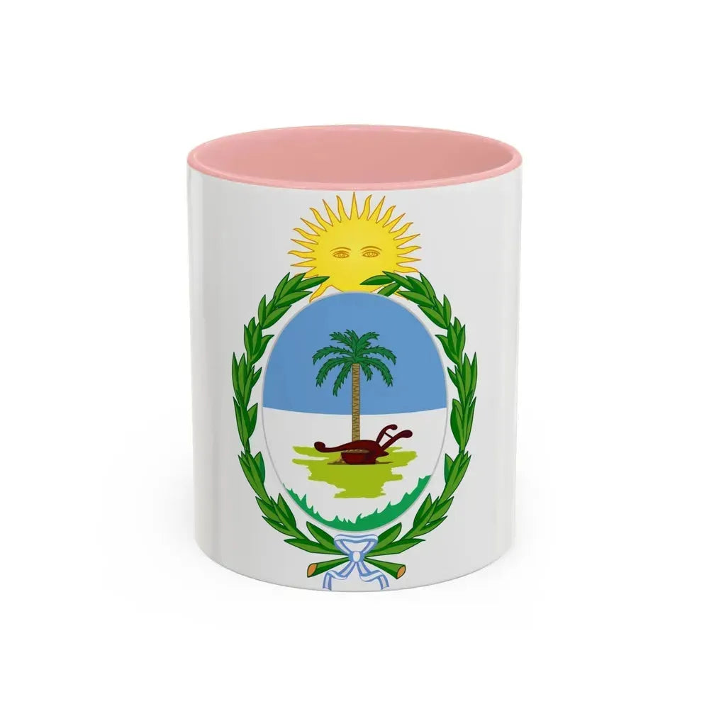 Coat of Arms Chaco Argentina - Accent Coffee Mug 11oz Pink - Go Mug Yourself