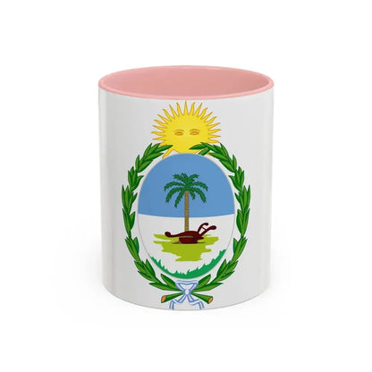 Coat of Arms Chaco Argentina - Accent Coffee Mug 11oz Pink - Go Mug Yourself
