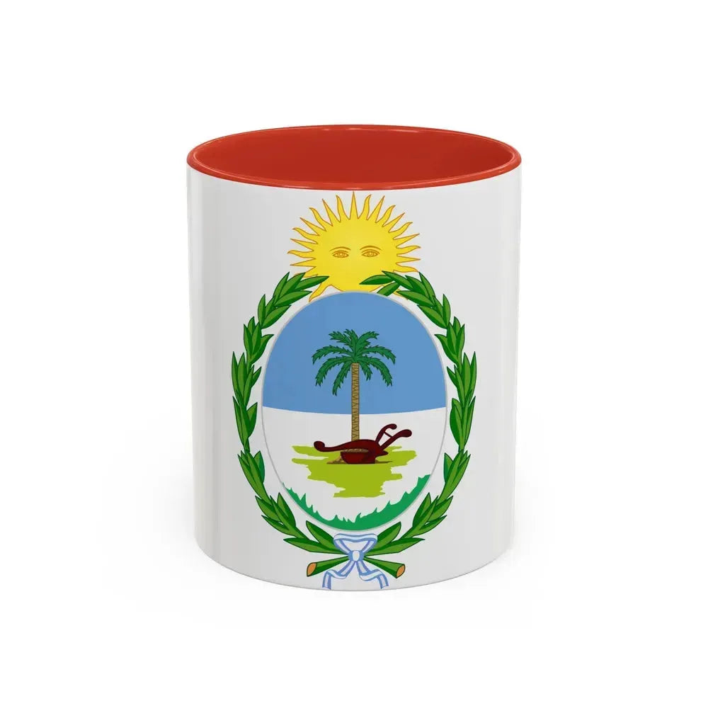 Coat of Arms Chaco Argentina - Accent Coffee Mug 11oz Red - Go Mug Yourself
