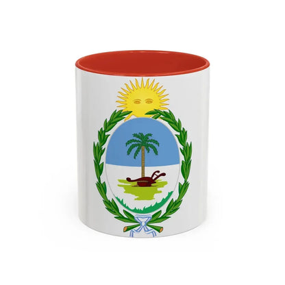 Coat of Arms Chaco Argentina - Accent Coffee Mug 11oz Red - Go Mug Yourself
