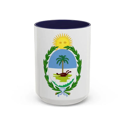 Coat of Arms Chaco Argentina - Accent Coffee Mug 15oz Navy - Go Mug Yourself