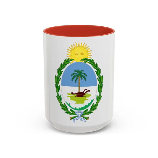 Coat of Arms Chaco Argentina - Accent Coffee Mug 15oz Red - Go Mug Yourself