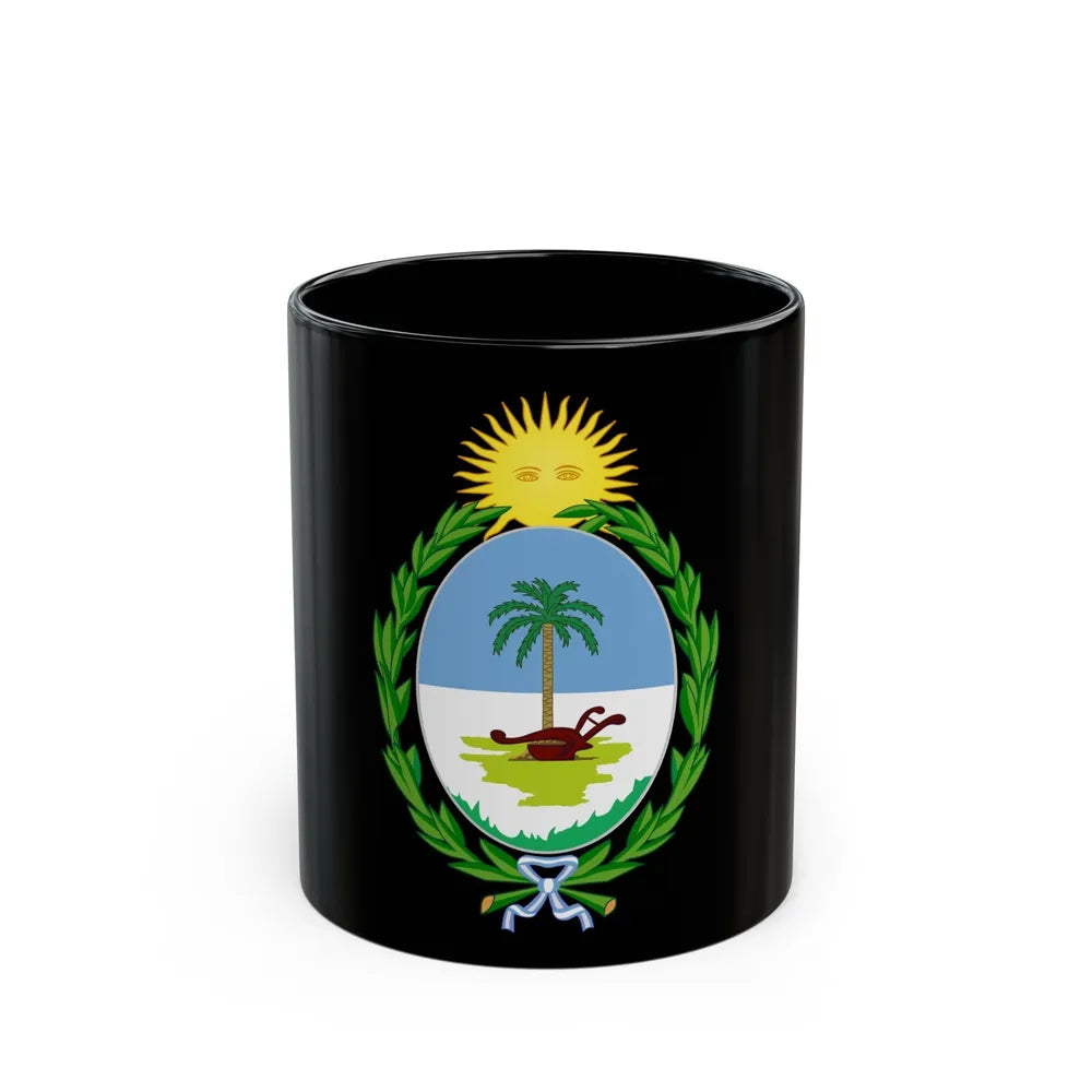 Coat of Arms Chaco Argentina - Black Coffee Mug-11oz-Go Mug Yourself