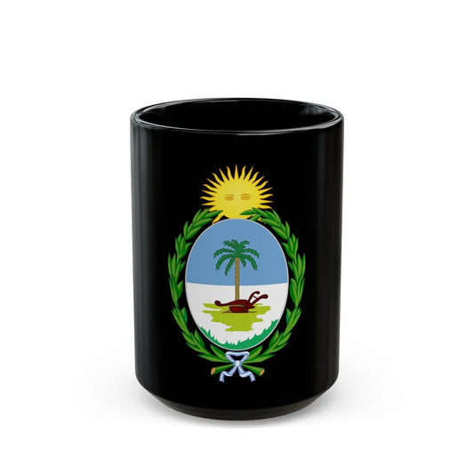 Coat of Arms Chaco Argentina - Black Coffee Mug-15oz-Go Mug Yourself