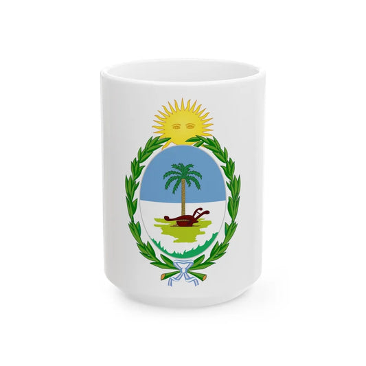 Coat of Arms Chaco Argentina - White Coffee Mug-15oz-Go Mug Yourself