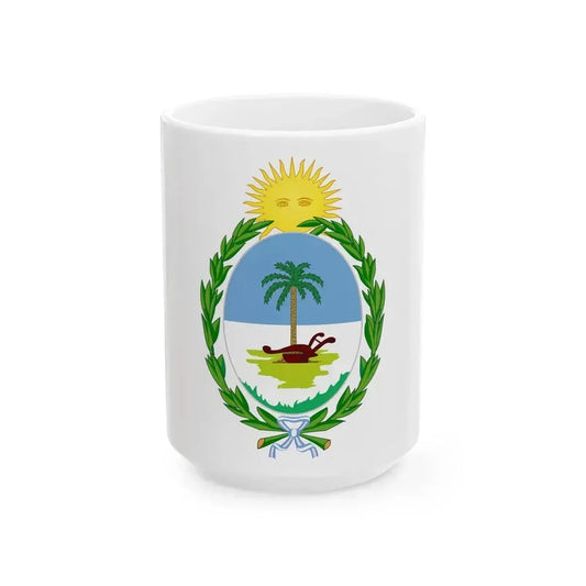Coat of Arms Chaco Argentina - White Coffee Mug 15oz - Go Mug Yourself