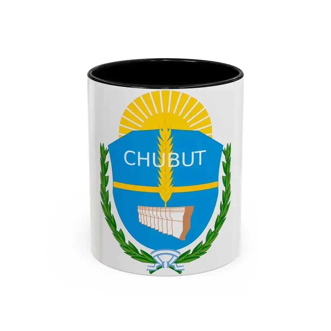 Coat of Arms Chubut Argentina - Accent Coffee Mug 11oz Black - Go Mug Yourself