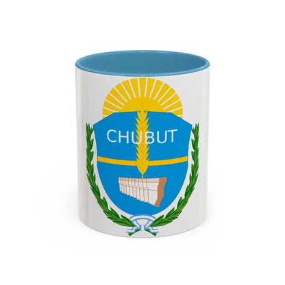 Coat of Arms Chubut Argentina - Accent Coffee Mug 11oz Light Blue - Go Mug Yourself
