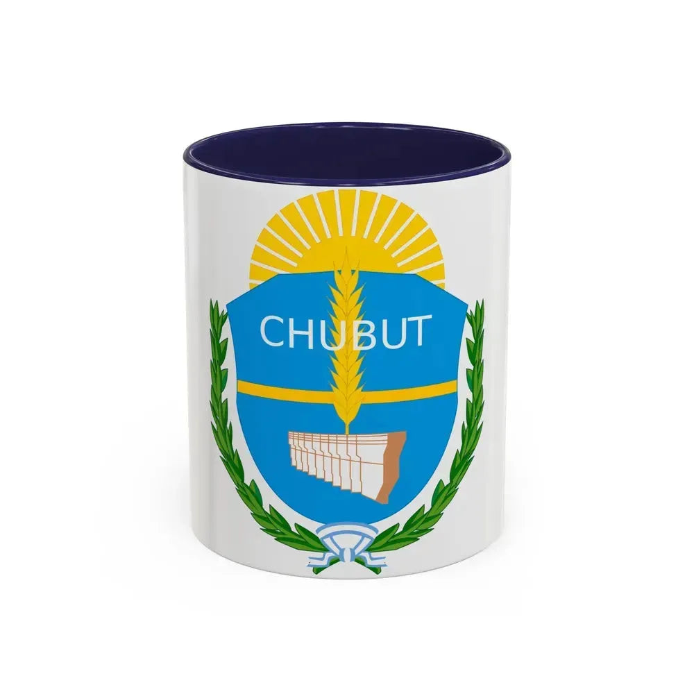 Coat of Arms Chubut Argentina - Accent Coffee Mug 11oz Navy - Go Mug Yourself