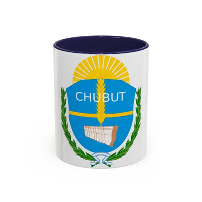 Coat of Arms Chubut Argentina - Accent Coffee Mug 11oz Navy - Go Mug Yourself