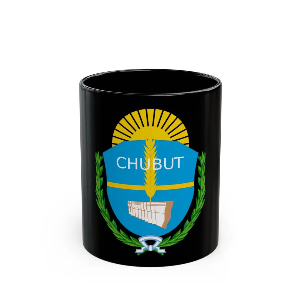 Coat of Arms Chubut Argentina - Black Coffee Mug-11oz-Go Mug Yourself