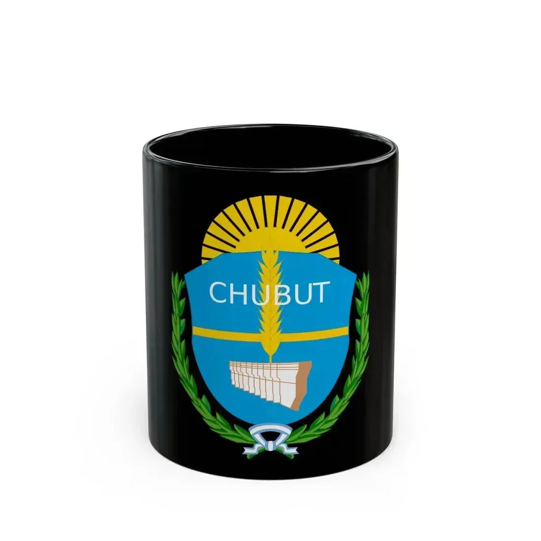Coat of Arms Chubut Argentina - Black Coffee Mug 11oz - Go Mug Yourself