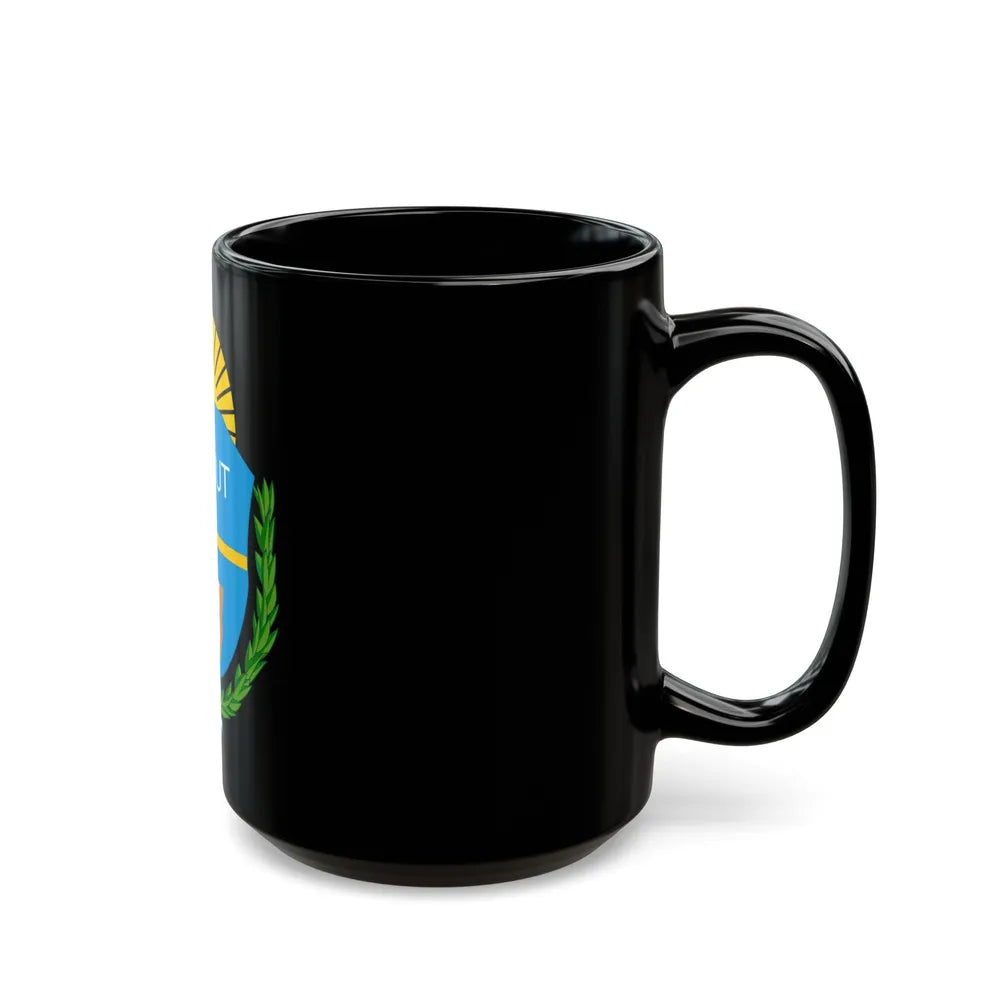 Coat of Arms Chubut Argentina - Black Coffee Mug-Go Mug Yourself