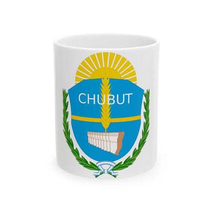 Coat of Arms Chubut Argentina - White Coffee Mug-11oz-Go Mug Yourself