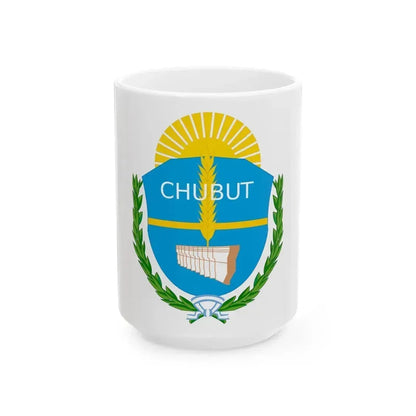 Coat of Arms Chubut Argentina - White Coffee Mug 15oz - Go Mug Yourself