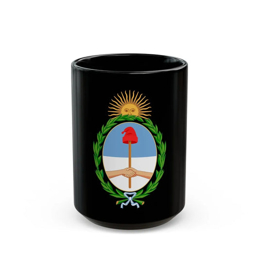 Coat of Arms Coat of arms of Argentina Argentina - Black Coffee Mug-15oz-Go Mug Yourself