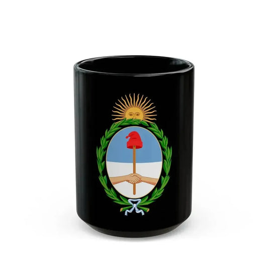 Coat of Arms Coat of arms of Argentina Argentina - Black Coffee Mug 15oz - Go Mug Yourself
