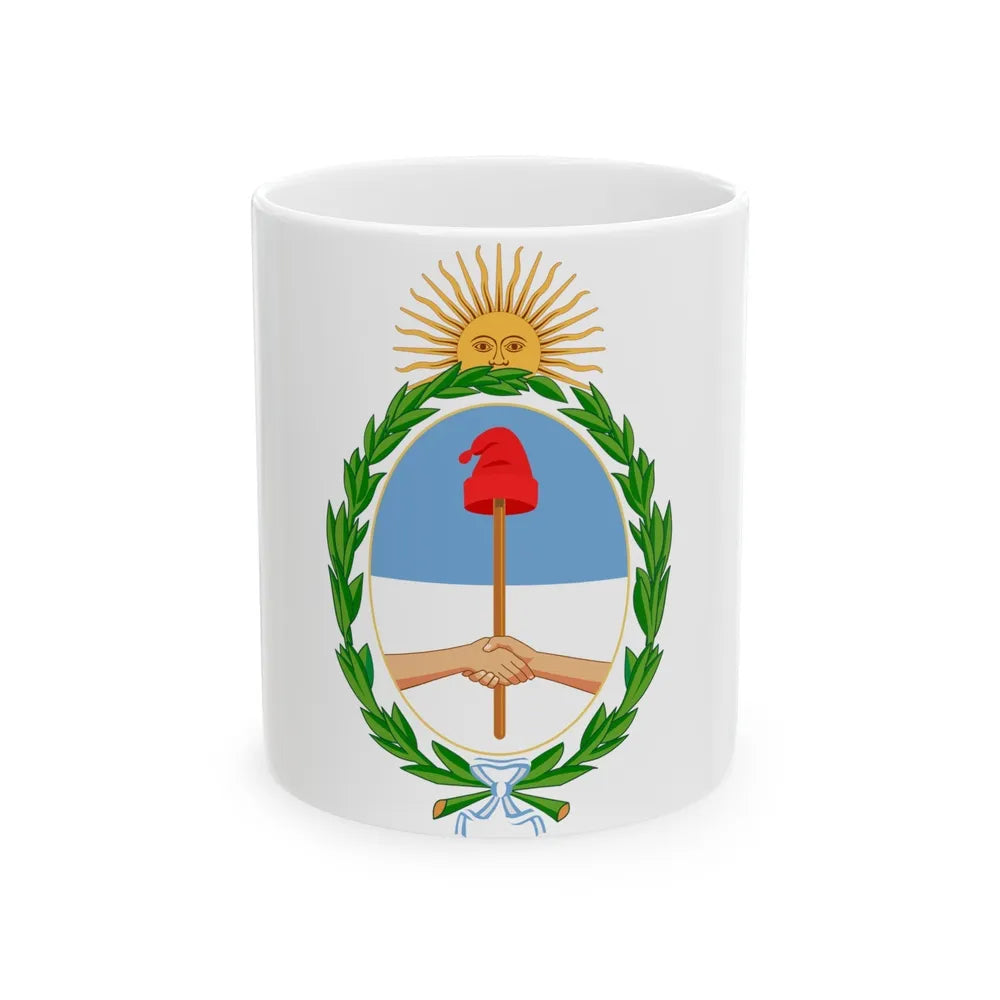 Coat of Arms Coat of arms of Argentina Argentina - White Coffee Mug-11oz-Go Mug Yourself