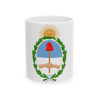 Coat of Arms Coat of arms of Argentina Argentina - White Coffee Mug-11oz-Go Mug Yourself