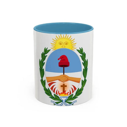 Coat of Arms Corrientes Argentina - Accent Coffee Mug 11oz Light Blue - Go Mug Yourself
