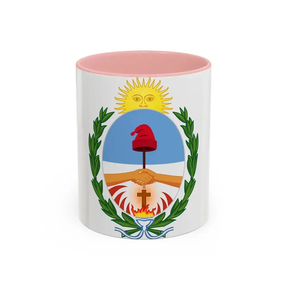 Coat of Arms Corrientes Argentina - Accent Coffee Mug 11oz Pink - Go Mug Yourself