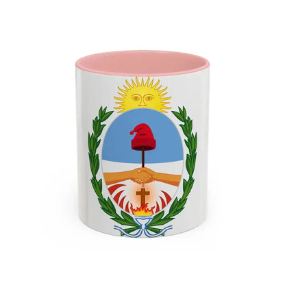 Coat of Arms Corrientes Argentina - Accent Coffee Mug 11oz Pink - Go Mug Yourself