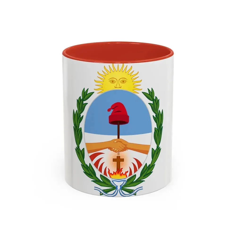 Coat of Arms Corrientes Argentina - Accent Coffee Mug 11oz Red - Go Mug Yourself