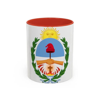 Coat of Arms Corrientes Argentina - Accent Coffee Mug 11oz Red - Go Mug Yourself