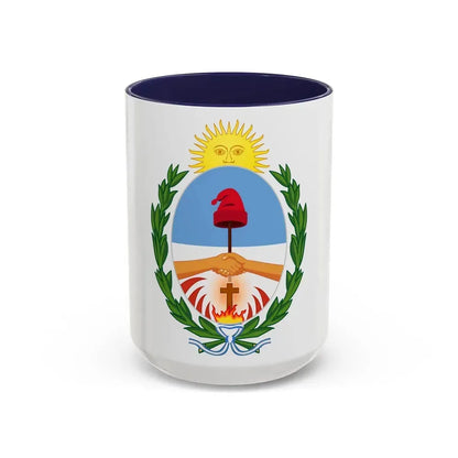 Coat of Arms Corrientes Argentina - Accent Coffee Mug 15oz Navy - Go Mug Yourself