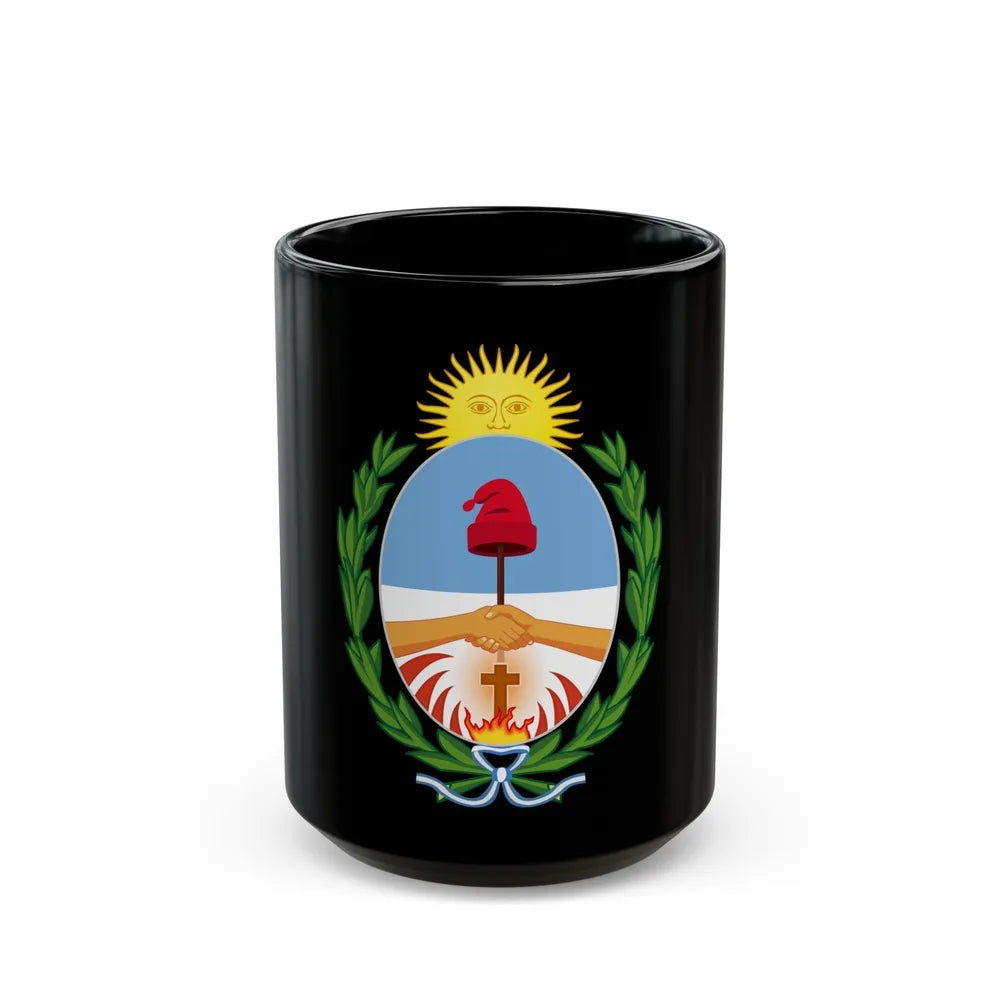 Coat of Arms Corrientes Argentina - Black Coffee Mug-15oz-Go Mug Yourself