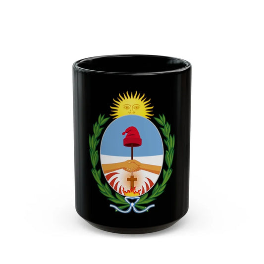 Coat of Arms Corrientes Argentina - Black Coffee Mug-15oz-Go Mug Yourself