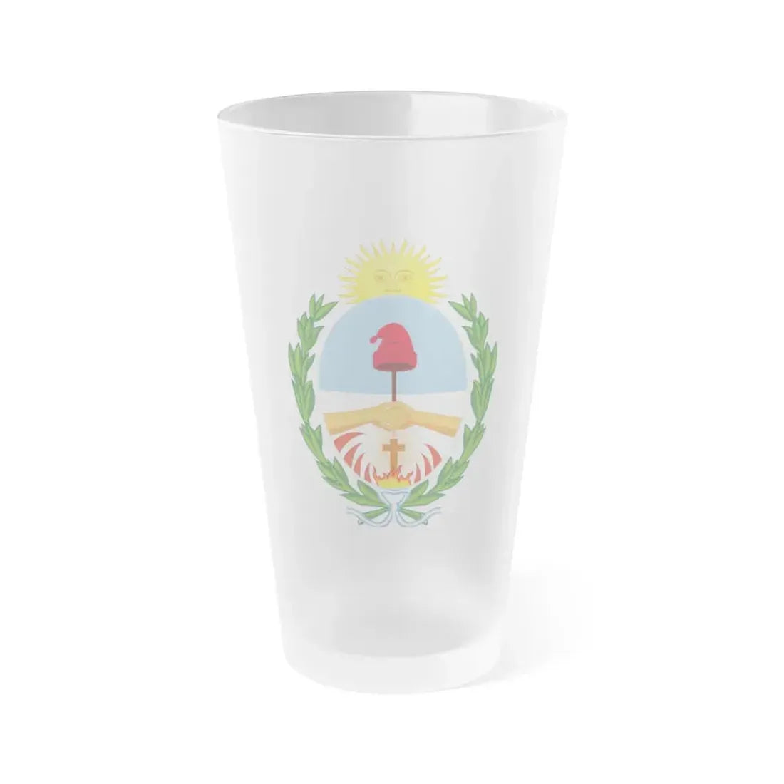 Coat of Arms Corrientes Argentina - Frosted Pint Glass 16oz Default Title - Go Mug Yourself
