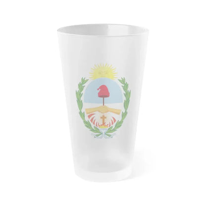 Coat of Arms Corrientes Argentina - Frosted Pint Glass 16oz Default Title - Go Mug Yourself