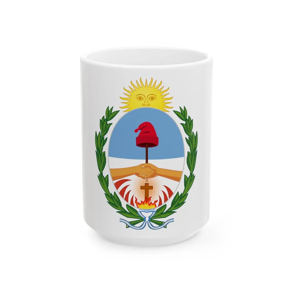 Coat of Arms Corrientes Argentina - White Coffee Mug-15oz-Go Mug Yourself