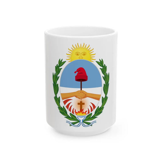 Coat of Arms Corrientes Argentina - White Coffee Mug-15oz-Go Mug Yourself