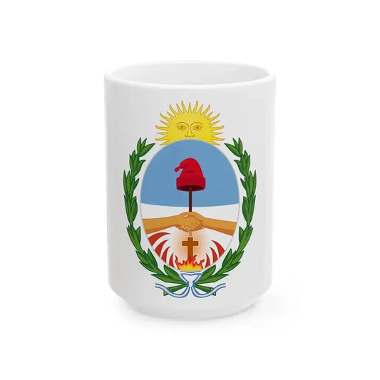 Coat of Arms Corrientes Argentina - White Coffee Mug 15oz - Go Mug Yourself