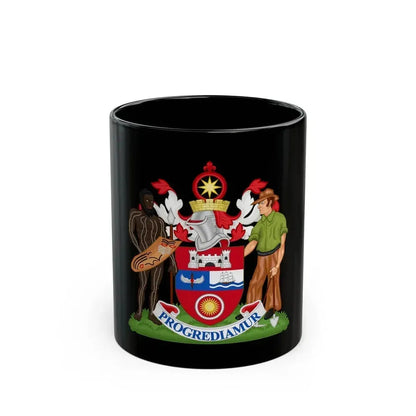 Coat of Arms Darwin Australia - Black Coffee Mug 11oz - Go Mug Yourself