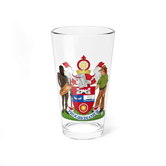Coat of Arms Darwin Australia - Pint Glass 16oz 16oz - Go Mug Yourself