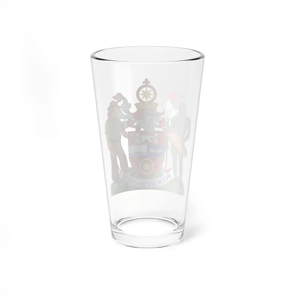 Coat of Arms Darwin Australia - Pint Glass 16oz-Go Mug Yourself