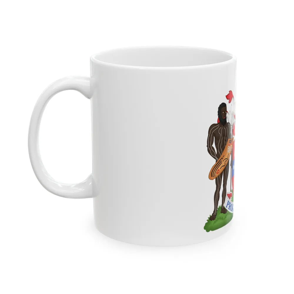 Coat of Arms Darwin Australia - White Coffee Mug-Go Mug Yourself