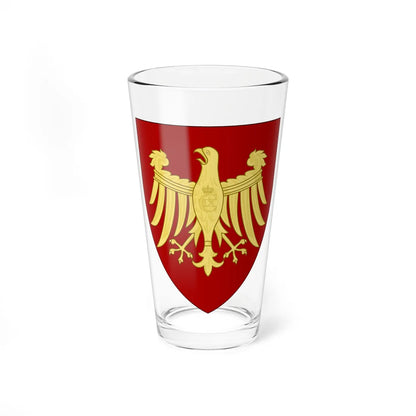 Coat of arms for 1st Zealandic Brigade (Denmark) (Coat of Arms) Pint Glass 16oz 16oz - Go Mug Yourself