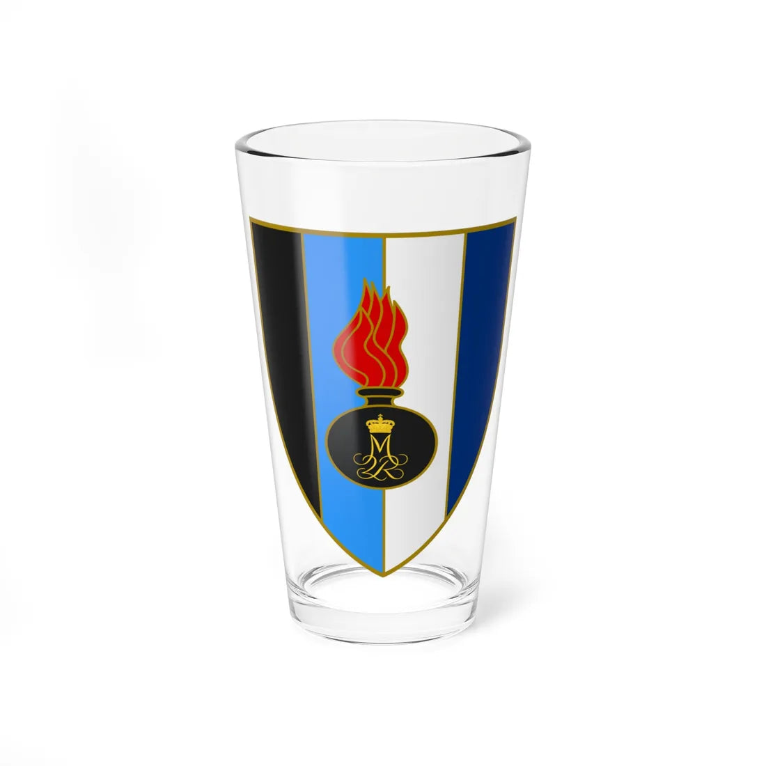 Coat of arms for Army Assembly Area (Denmark) (Coat of Arms) Pint Glass 16oz 16oz - Go Mug Yourself