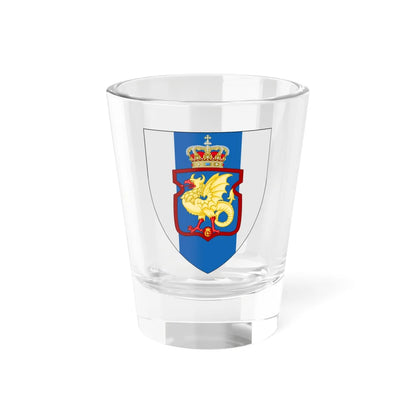 Coat of arms for Bornholms Defence (Denmark) (Coat of Arms) Shot Glass 1.5oz 1.5oz - Go Mug Yourself