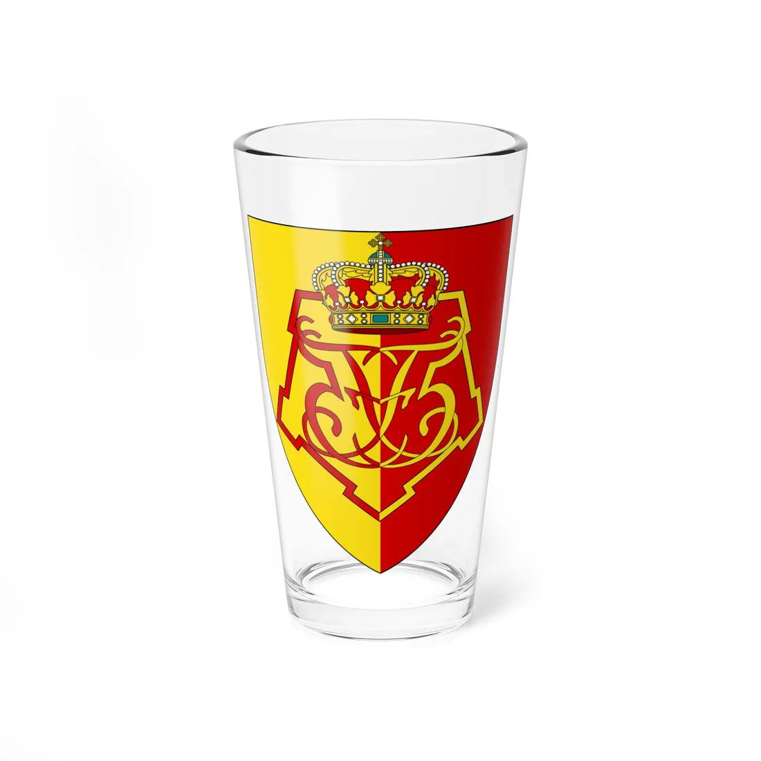 Coat of arms for Danish Life Regiment (Denmark) (Coat of Arms) Pint Glass 16oz 16oz - Go Mug Yourself