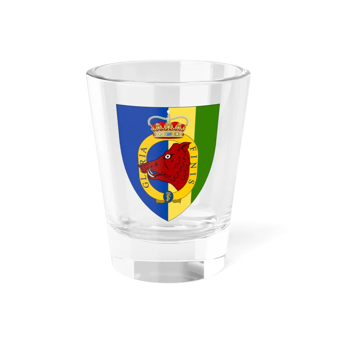 Coat of arms for Princes Life Regiment (Denmark) (Coat of Arms) Shot Glass 1.5oz 1.5oz - Go Mug Yourself