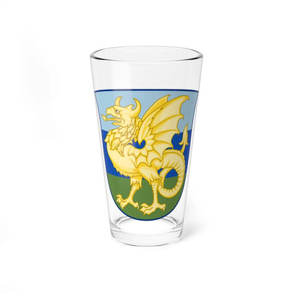 Coat of arms for the Bornholm Home Guard (Denmark) (Coat of Arms) Pint Glass 16oz 16oz - Go Mug Yourself