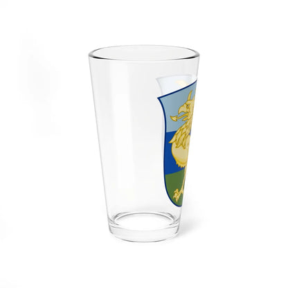 Coat of arms for the Bornholm Home Guard (Denmark) (Coat of Arms) Pint Glass 16oz - Go Mug Yourself